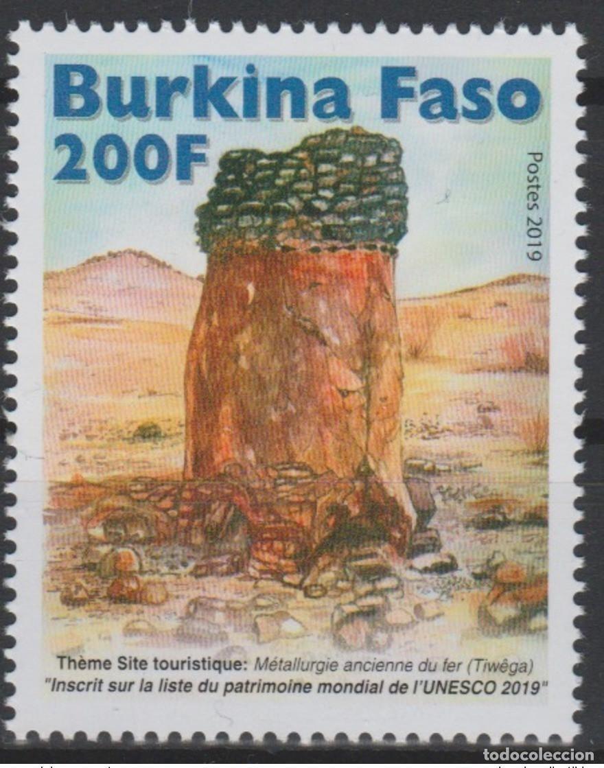 Sellos: Burkina Faso 2019 Mi.? Sitio tur&iacute;stico de metalurgia del hierro declarado Patrimonio la Humanidad
