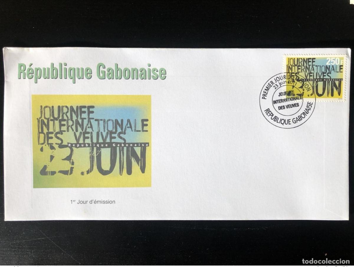 Stamps: Gab&oacute;n 2011 Mi. 1705 FDC D&iacute;a Internacional de las Viudas RARO!