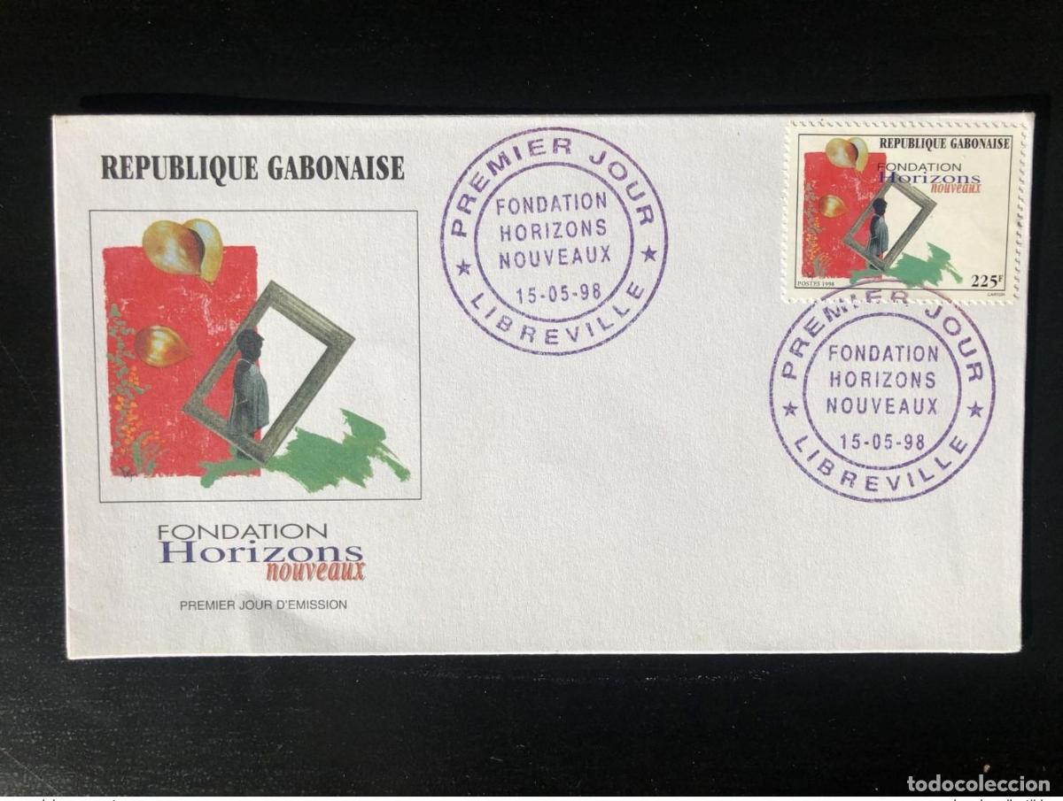 Sellos: Gab&oacute;n 1998 Mi. 1414 FDC Fundaci&oacute;n New Horizons Stiftung &iexcl;RARO!