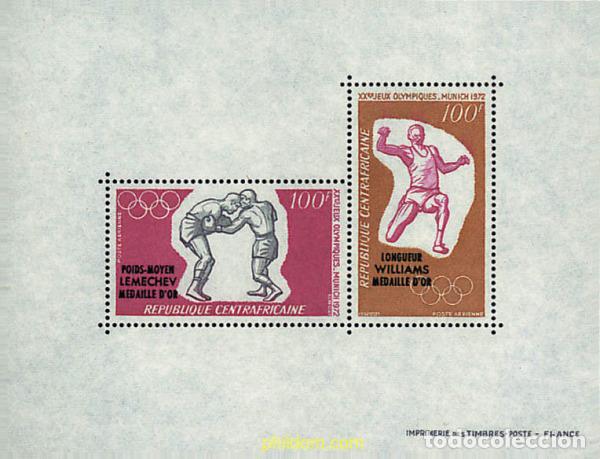 Sellos: 50778 MNH CENTROAFRICANA 1972 20 JUEGOS OLIMPICOS VERANO MUNICH 1972
