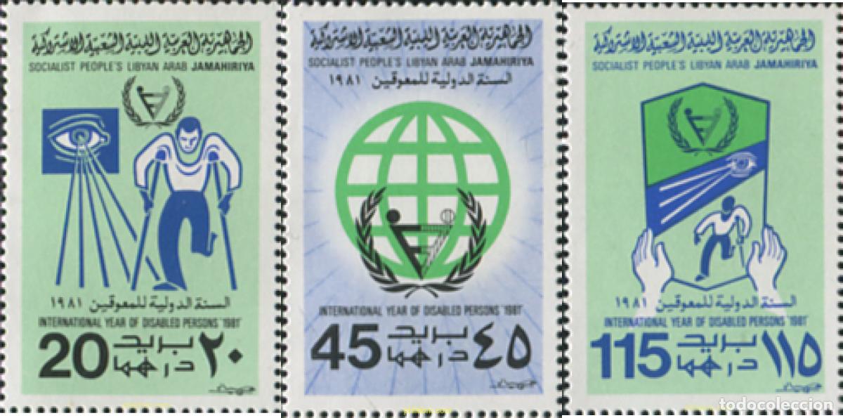 Sellos: 565655 MNH LIBIA 1981 A&Ntilde;O INTERNACIONAL DE LAS PERSONAS DISCAPACITADAS