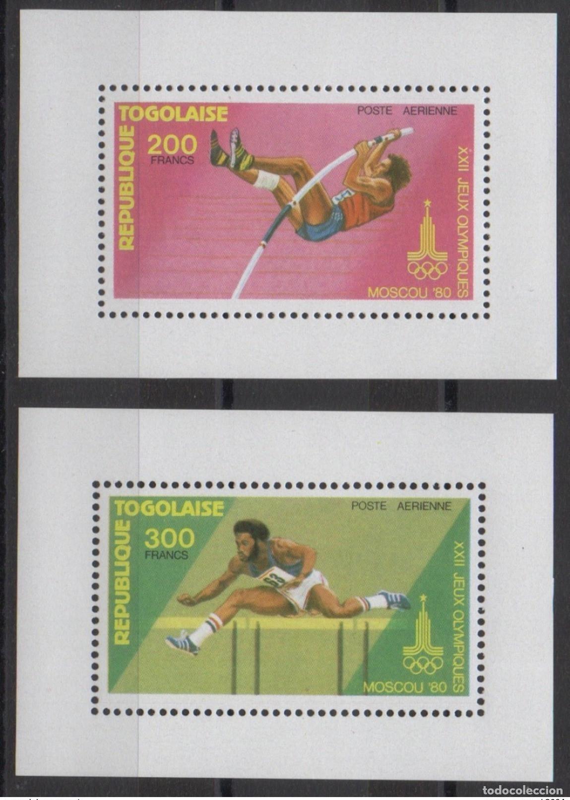Sellos: Togo 1980 Mosc&uacute; Juegos Ol&iacute;mpicos de Mi. 1426A 1427A