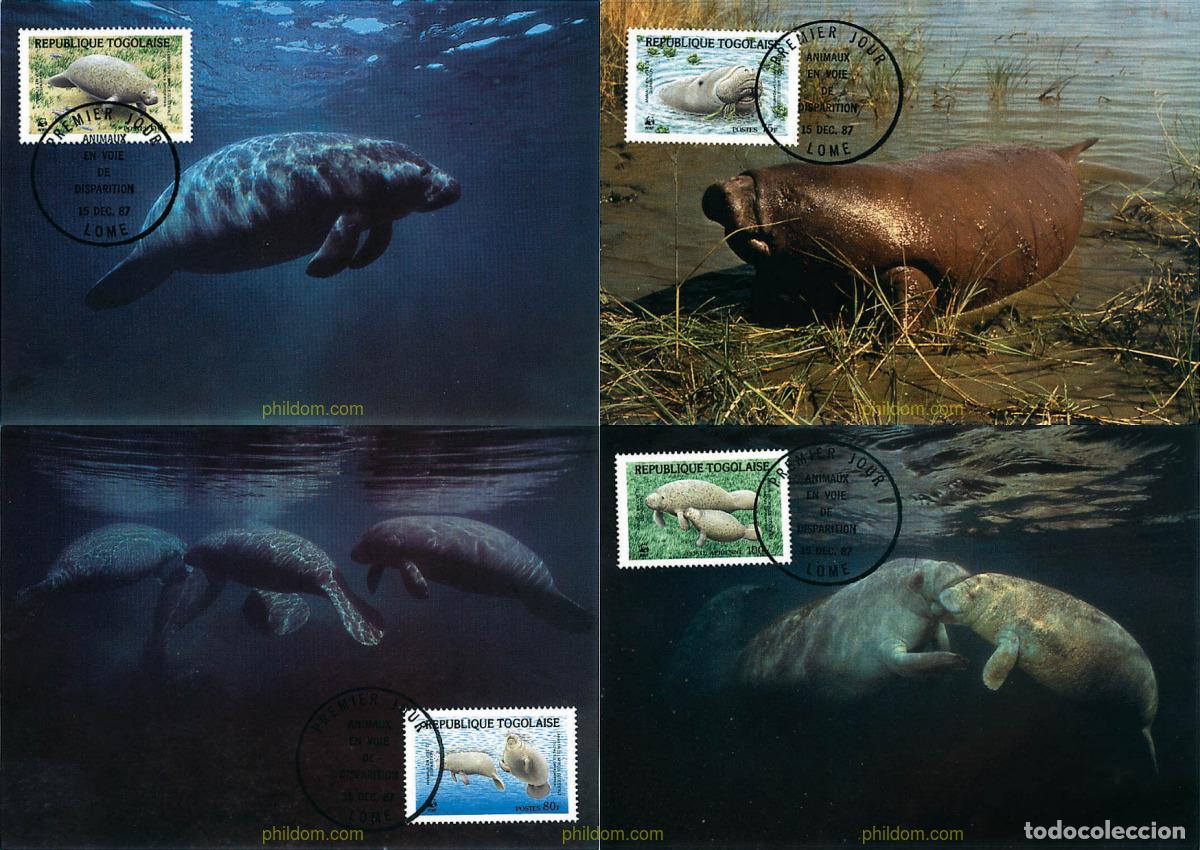 Sellos: 7331 MNH TOGO 1987 MANATI DEL OESTE AFRICAN0
