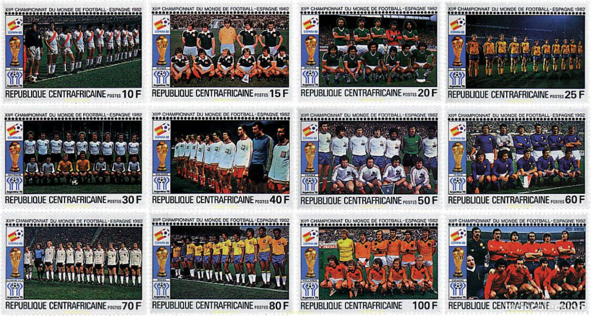 Sellos: 79468 MNH CENTROAFRICANA 1981 COPA DEL MUNDO DE FUTBOL. ESPA&Ntilde;A-82
