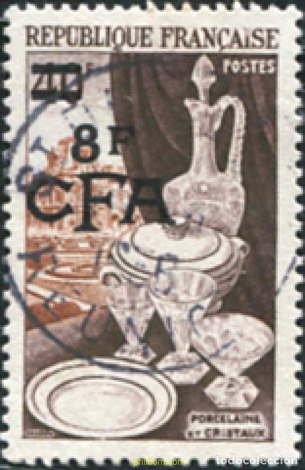 Sellos: 667340 USED REUNION 1954 MOTIVOS VARIOS