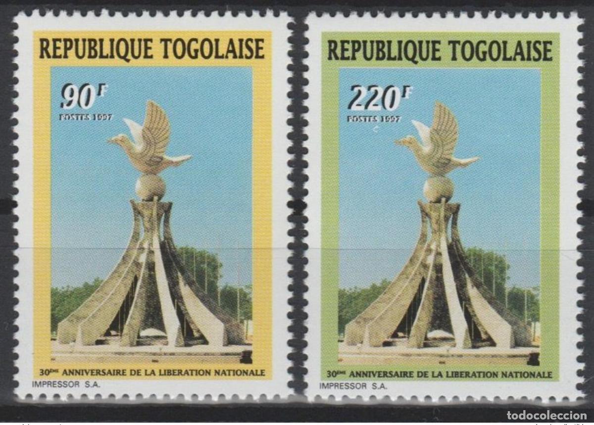 Sellos: Togo 1997 Mi. 2528 - 2529 30 aniversario de la Liberaci&oacute;n Nacional Bird 2 val.