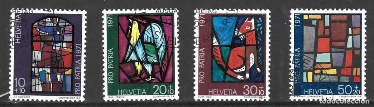 Sellos: SUIZA - COLECCION DE PRO PATRIA 1971 - EXZELENTE ESTADO - CON SELLO