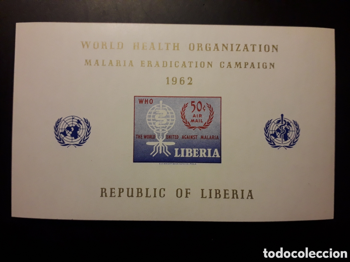 Sellos: LIBERIA YVERT HB 24 SERIE COMPLETA NUEVA *** 1962 CAMPA&Ntilde;A CONTRA LA MALARIA PEDIDO M&Iacute;NIMO 3&euro;
