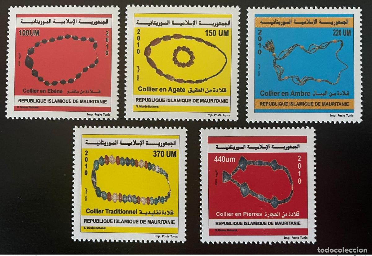 Sellos: Mauritania 2010 Mi. 1182 - 1186 Collares y Joyer&iacute;a Museo Nacional MNH**