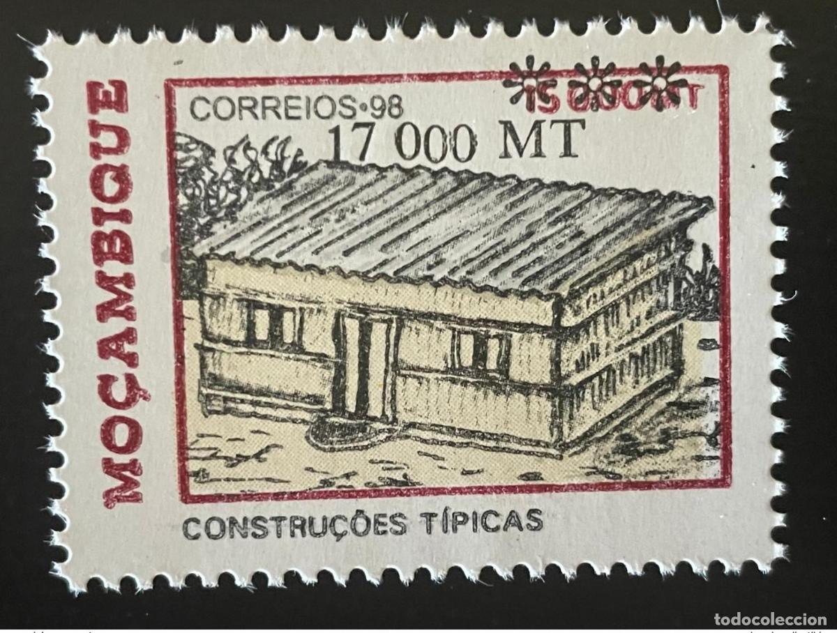 Sellos: Mozambique 1998/2000 Mi. F1567 - H&aacute;bitat sobrecargado de Construc&ccedil;oes Tipicas RARO