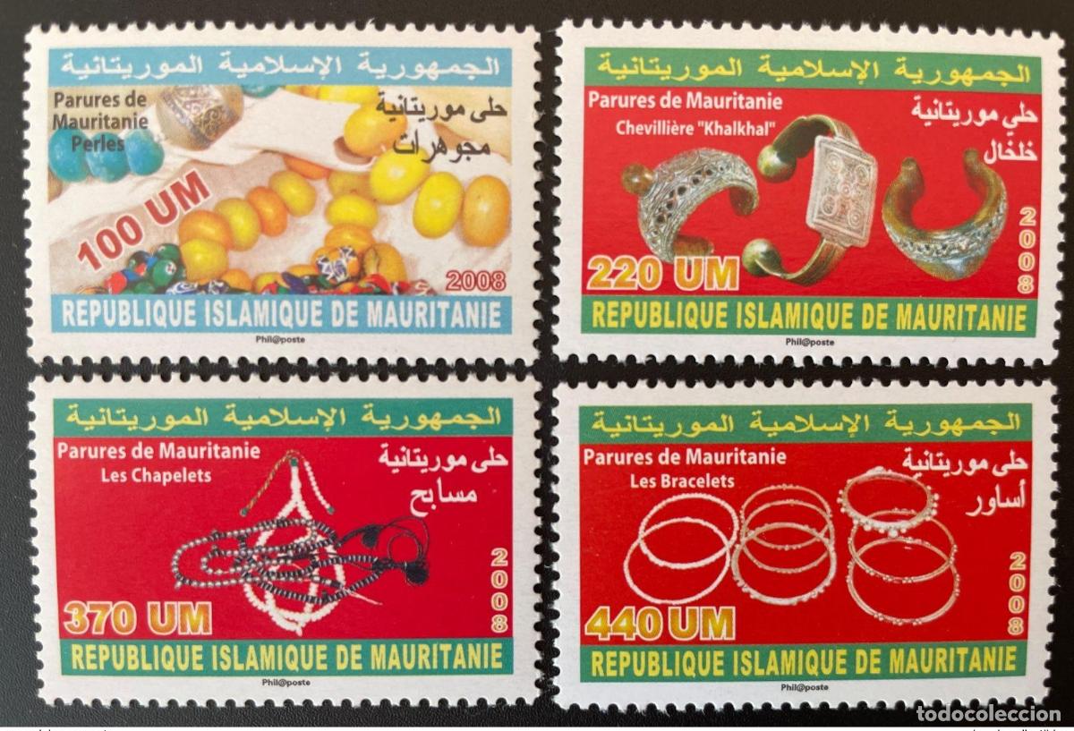 Sellos: Mauritania 2008 Mi. 1157 - 1160 conjuntos de joyas abalorios pulseras MNH**