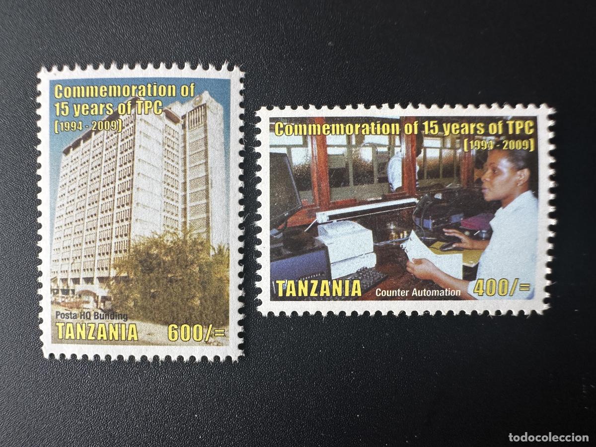Sellos: Tanzania 2009 Mi. 4598-4599 Conmemoraci&oacute;n de 15 a&ntilde;os del TPC 1994-2009 Automation Post