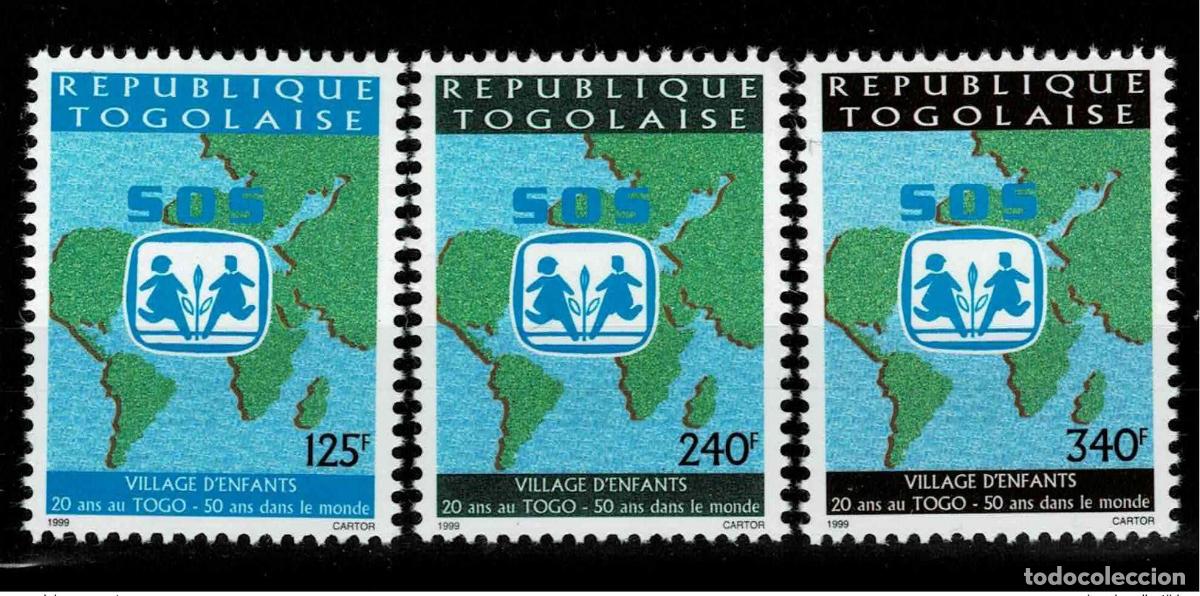 Sellos: Togo 1999 - Mi. 2979I 2980I Aldea infantil SOS Kinderdorf UNICEF 3 val.