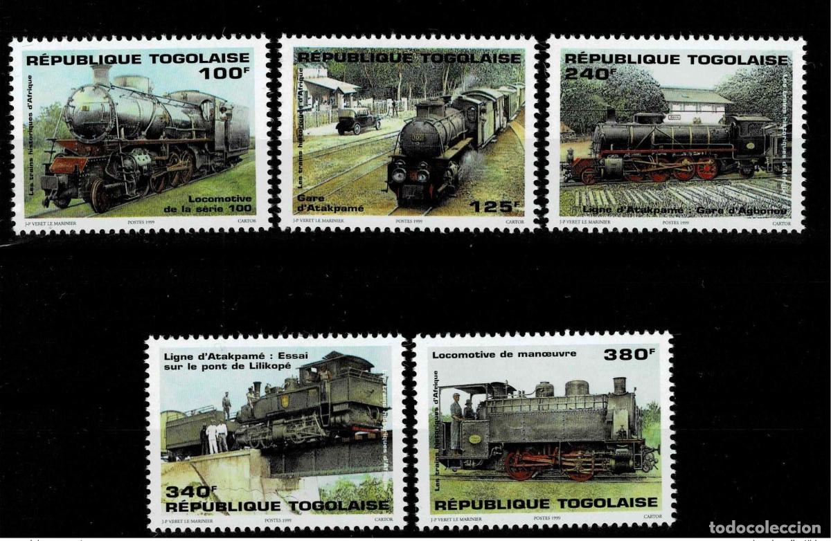 Sellos: Togo 1999 - Mi. B-F 2983 Trenes hist&oacute;ricos de Africa Railways Eisenbahn Z&uuml;ge