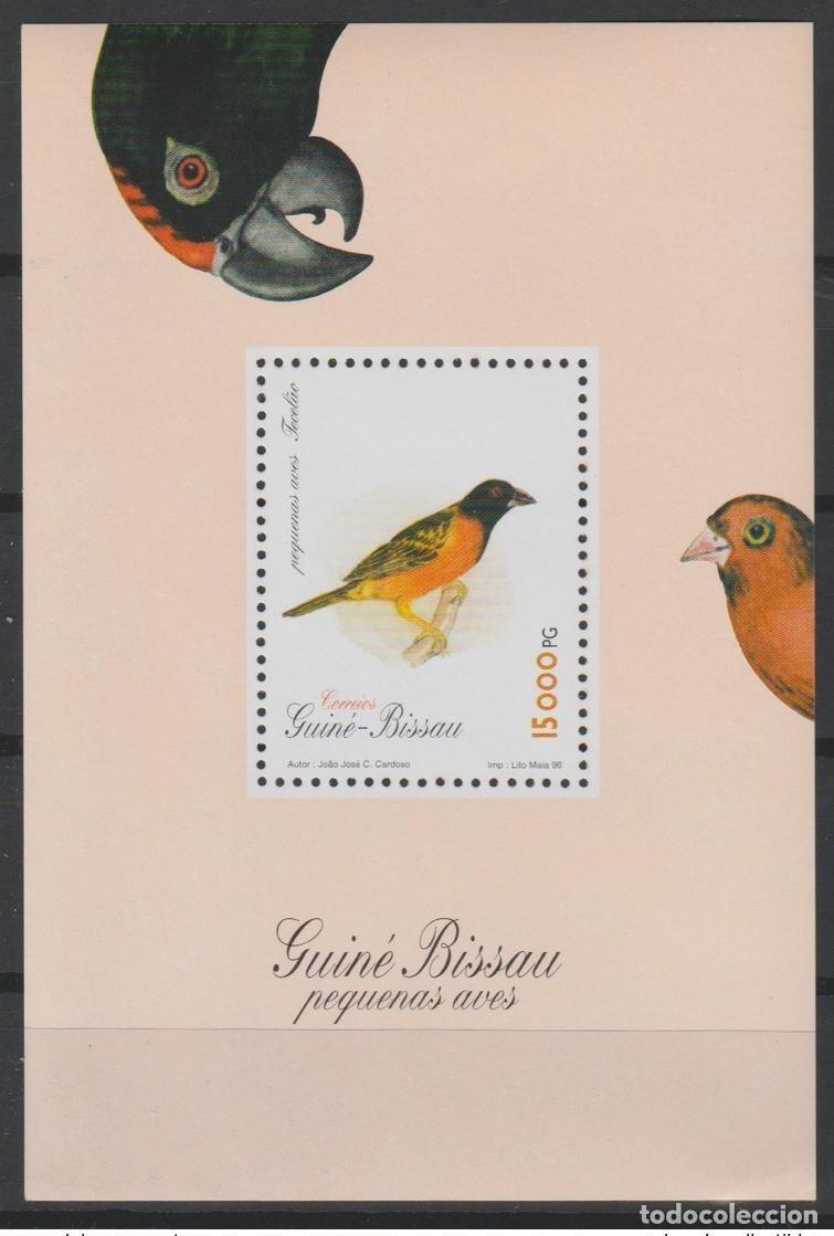 Sellos: Guinea-Bis&aacute;u Guinea 1996 Mi. Bl. 299 P&aacute;jaros V&ouml;gel Aves MNH