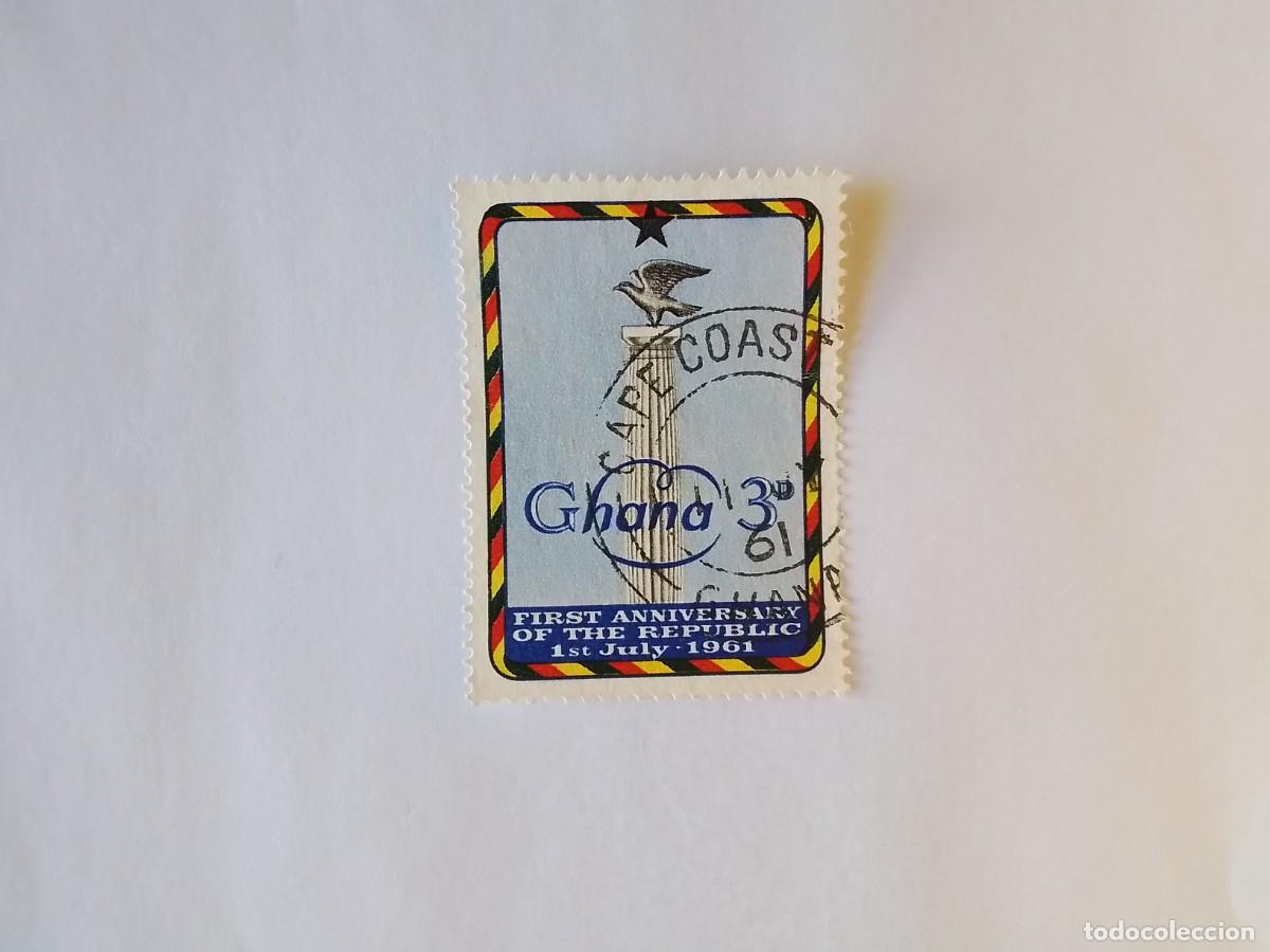 Sellos: A&Ntilde;O 1961 GHANA SELLO USADO