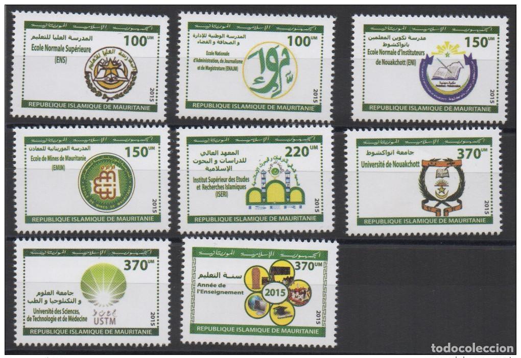 Briefmarken: Mauritania 2015 Mi. 1216-1223 Escuelas Universidades Universidades**