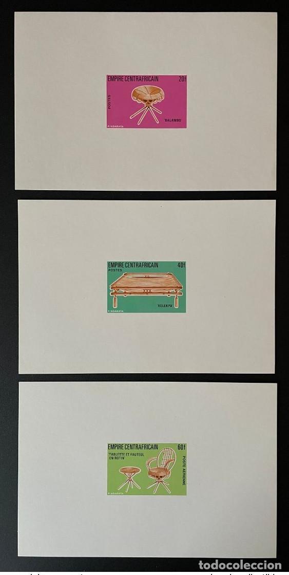 Sellos: &Aacute;frica Central 1978 Mi. A-C 537 Proof de Luxe ND Artisanat Handwerk Handicraft