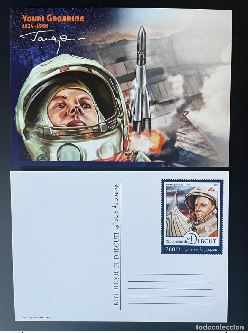 Sellos: Djibouti 2016 Mi. 1189 - 1193 Papeler&iacute;a completa (I) Youri Gagarin Espace Space