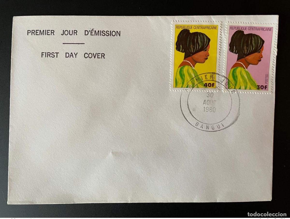 Sellos: &Aacute;frica Central 1980 Mi. C-D 687 FDC First Day Cover Frisuren Hairstyles