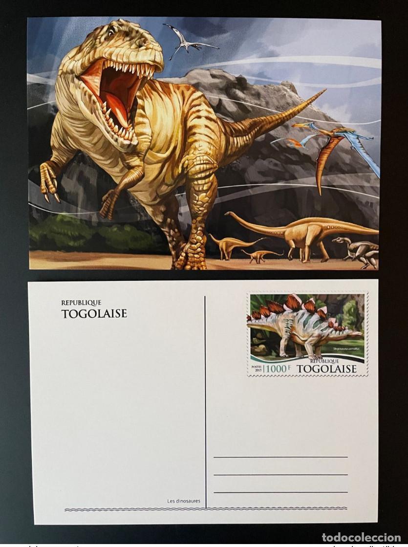 Sellos: Togo 2015 Mi. 6759 - 6763 Papeler&iacute;a Dinosaurios enteros Stegosaurus amatus