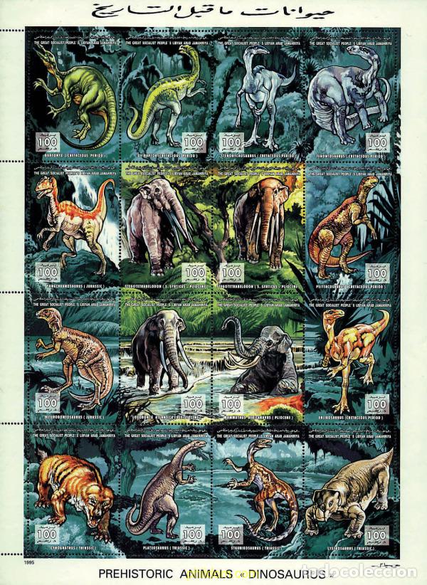 Sellos: 277236 MNH LIBIA 1995 FAUNA PREHISTORICA