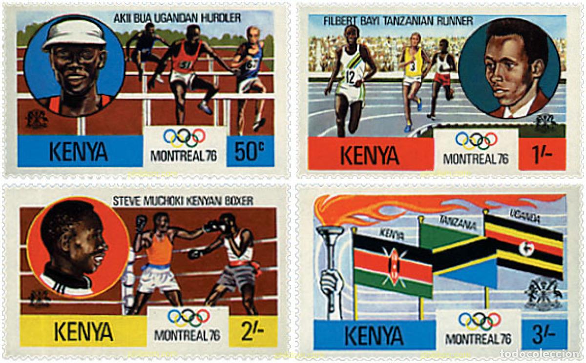 Sellos: 27539 MNH KENIA 1976 21 JUEGOS OLIMPICOS VERANO MONTREAL 1976