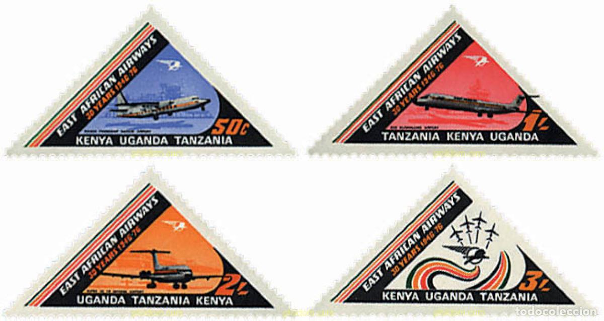 Sellos: 38914 MNH ESTE AFRICANO 1976 LINEAS AEREAS AFRICANAS