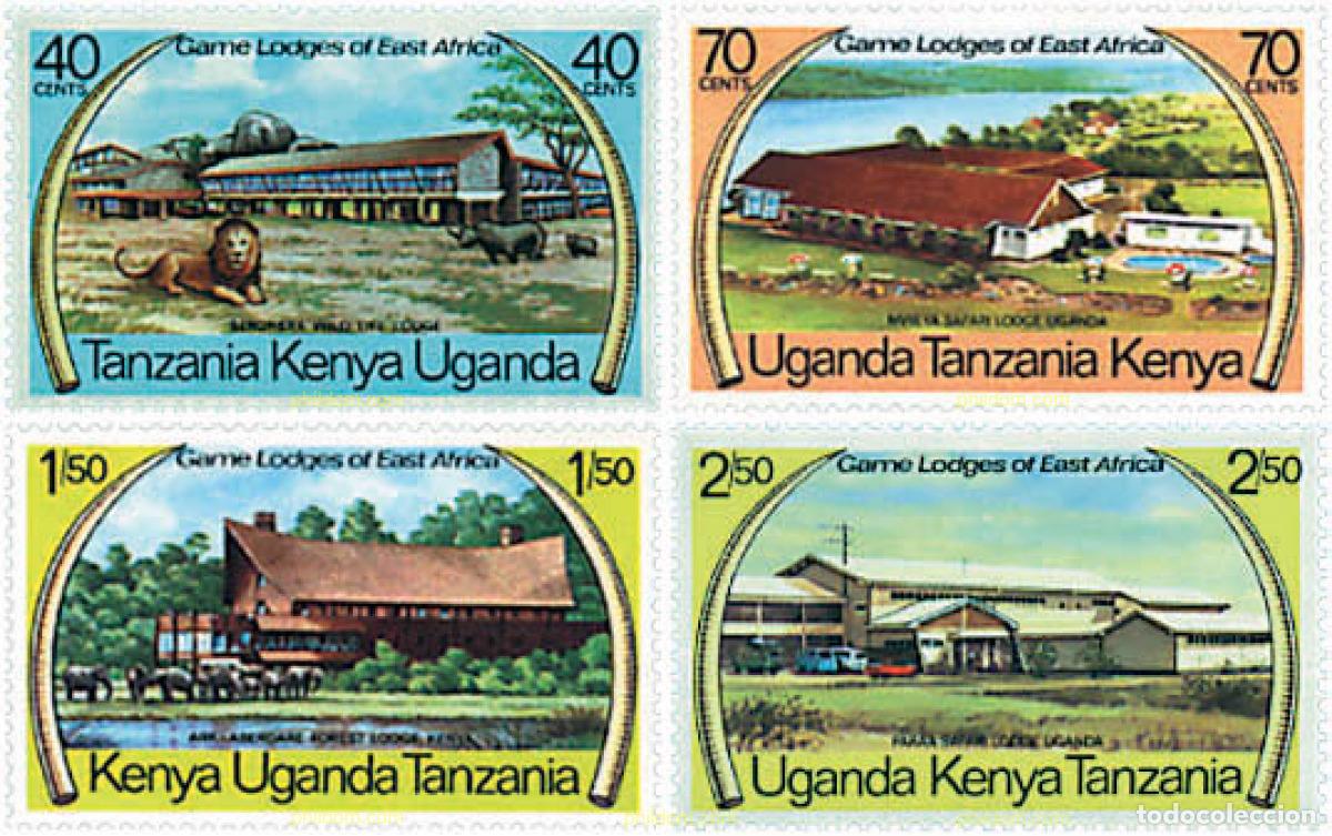 Sellos: 40801 MNH ESTE AFRICANO 1975 SAFARI EN EL ESTE AFRICANO