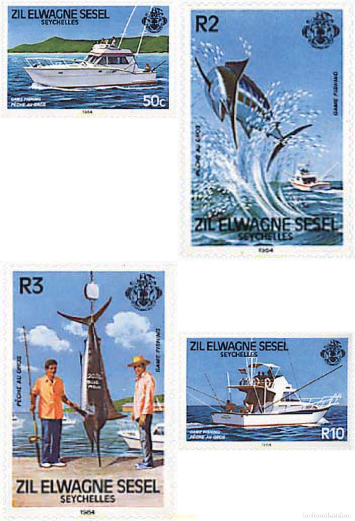 Sellos: 34746 MNH SEYCHELLES. Zil Elwagne Sesel 1984 PESCA DEPORTIVA