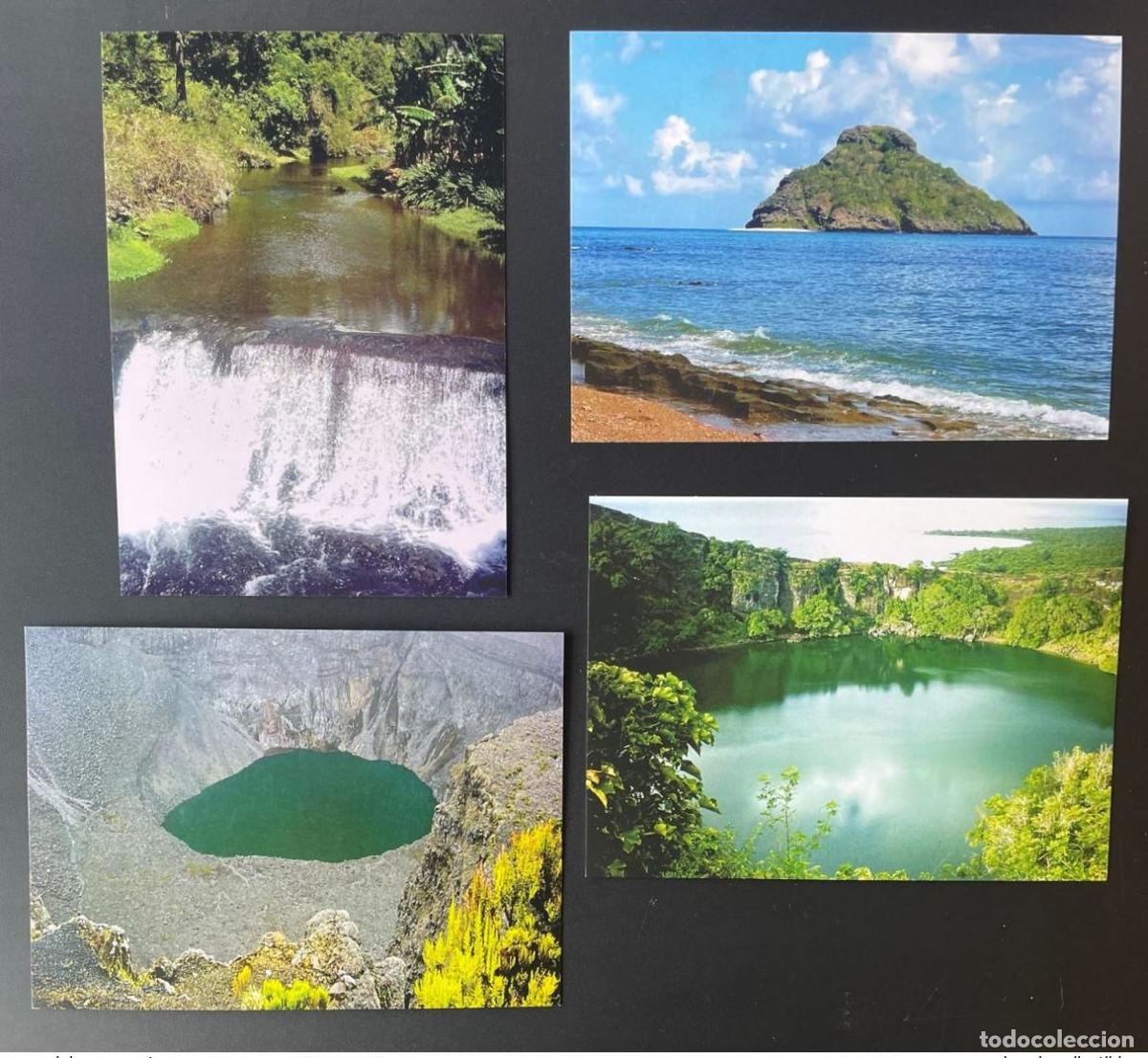Sellos: Comoras 2011: Sitios tur&iacute;sticos completos lugares lago volc&aacute;n isla