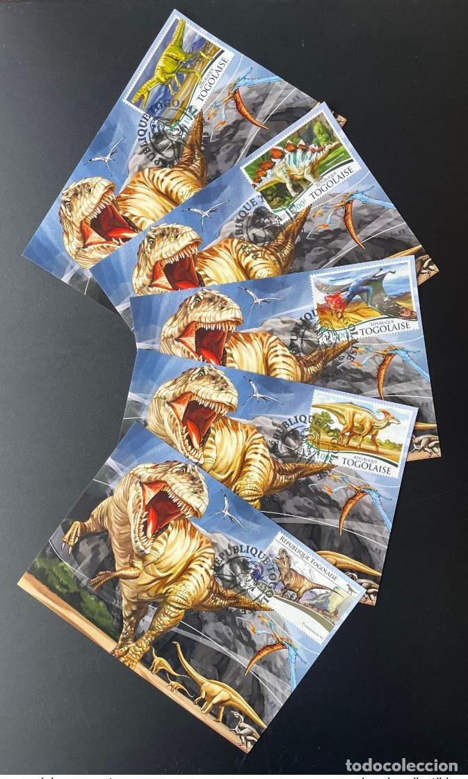 Sellos: Togo 2015 Mi. 6759 - 6763 Maximum Maxi Card Dinosaurs