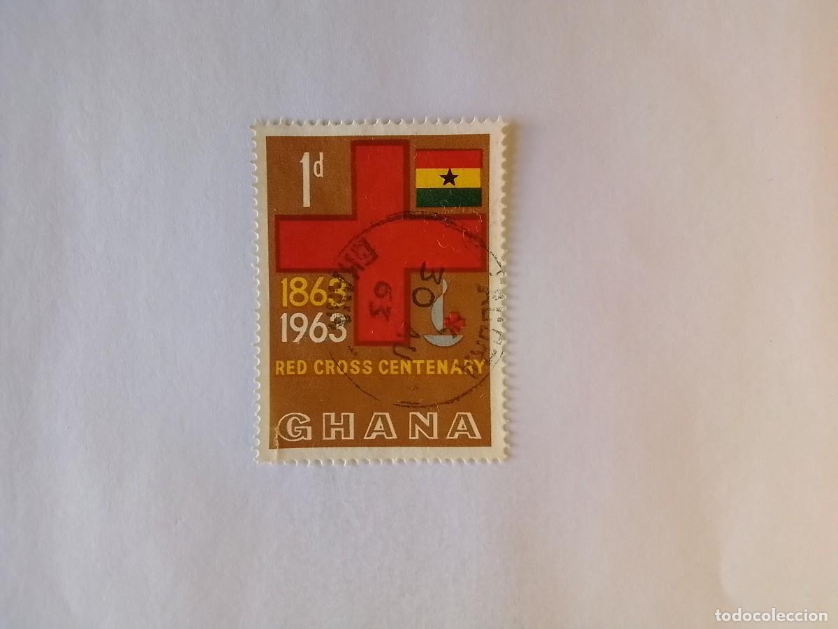 Sellos: A&Ntilde;O 1963 GHANA SELLO USADO