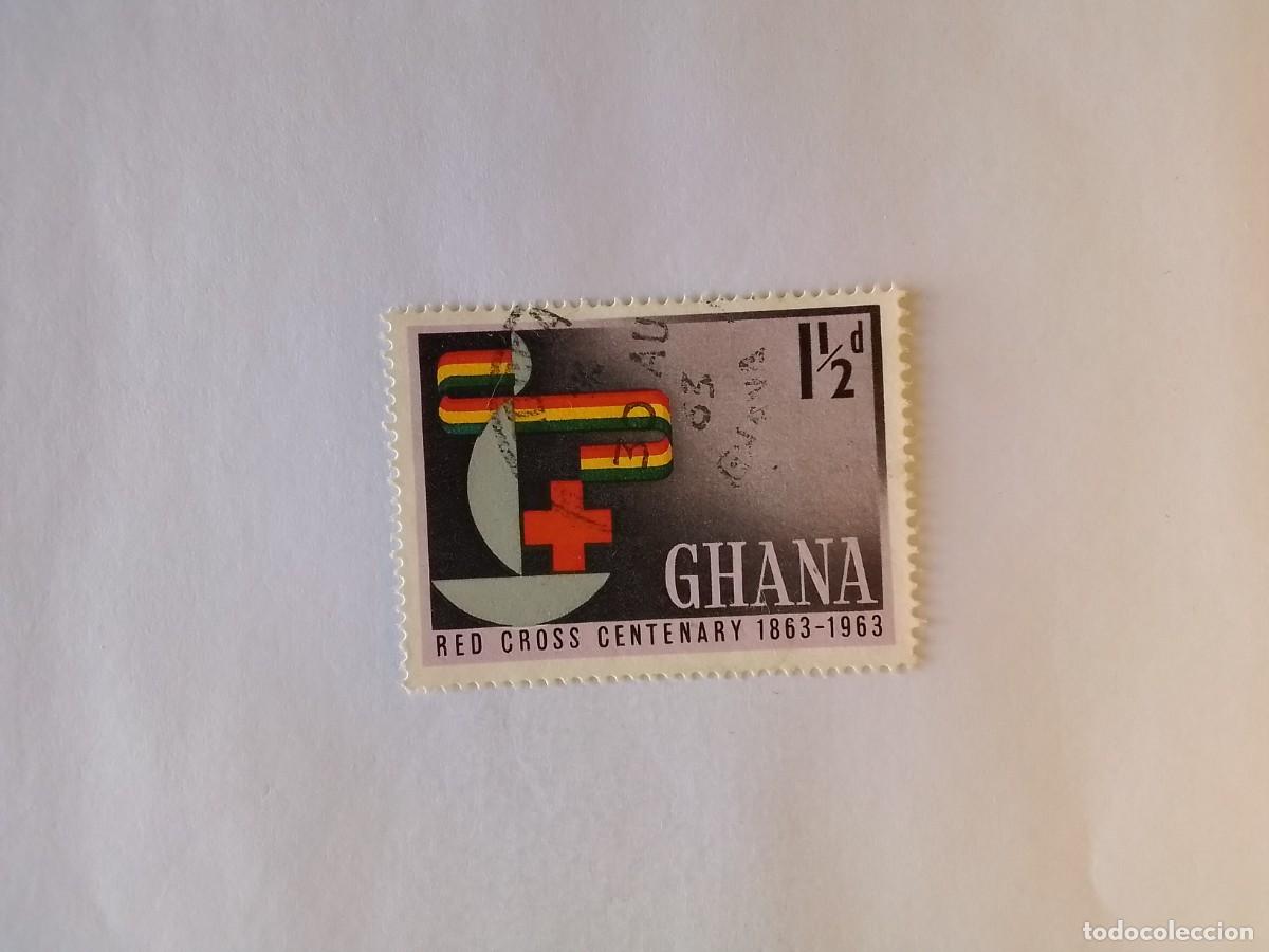 Sellos: A&Ntilde;O 1963 GHANA SELLO USADO