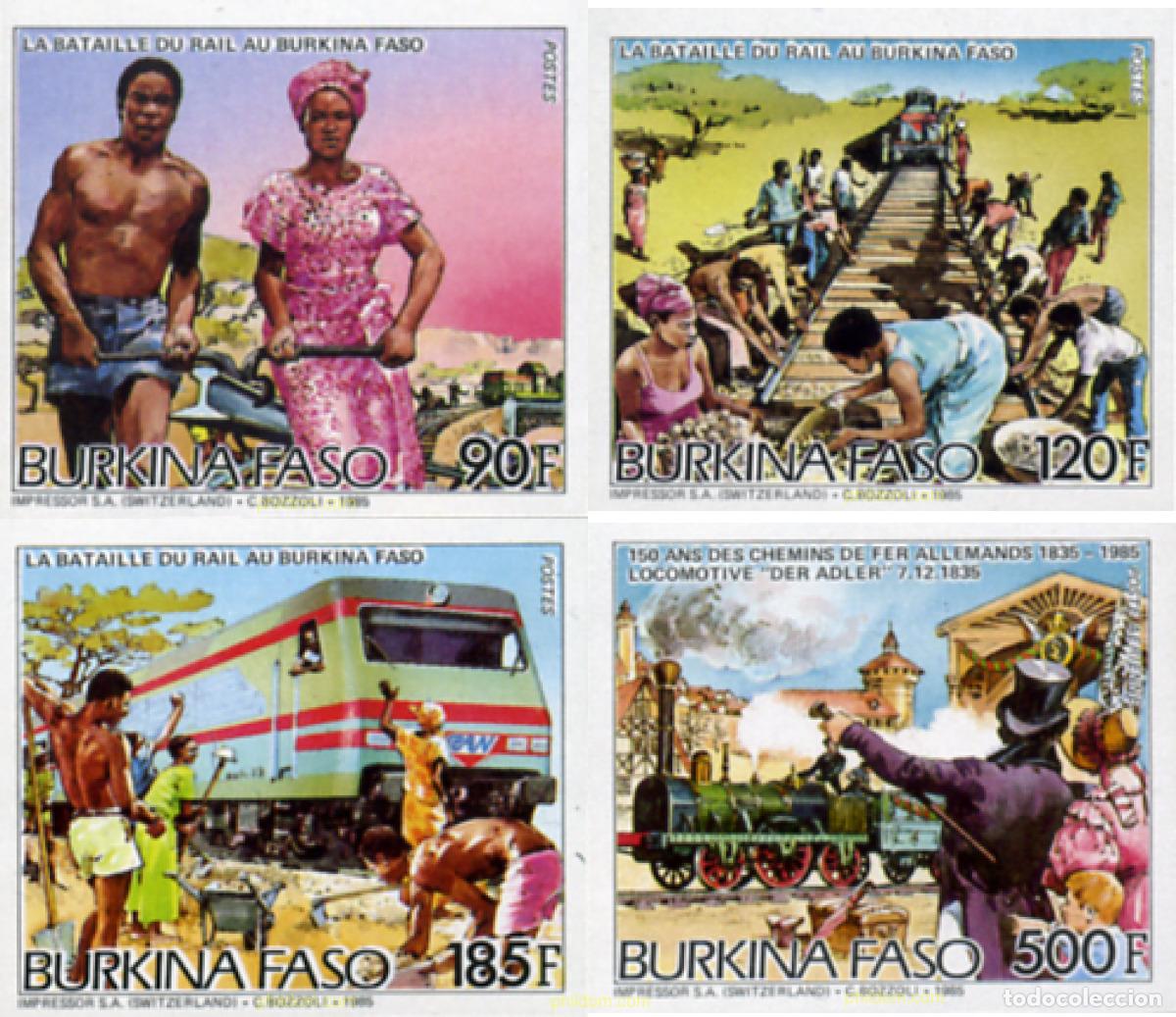 Sellos: 16698 MNH BURKINA FASO 1986 LA BATALLA DEL RAIL