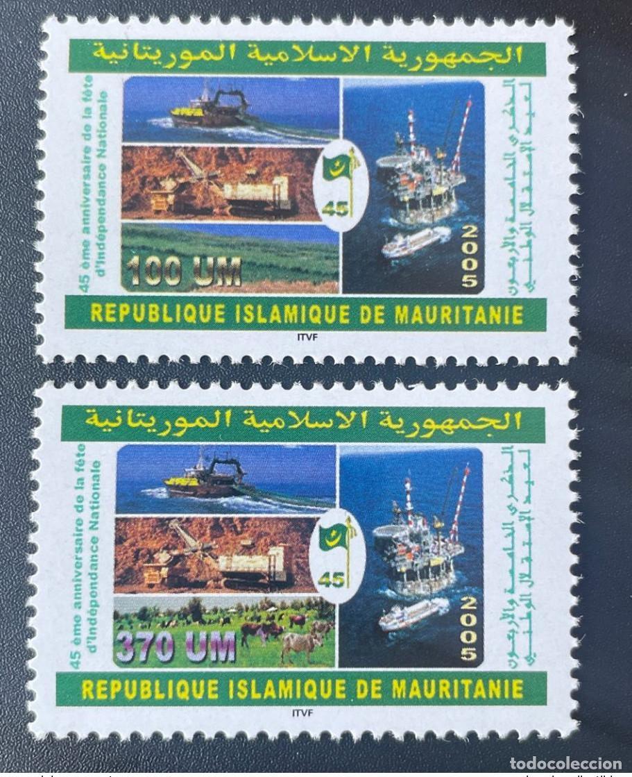 Selos: Mauritania 2005 Mi. 1137 - 1138 45 a&ntilde;os de independencia nacional