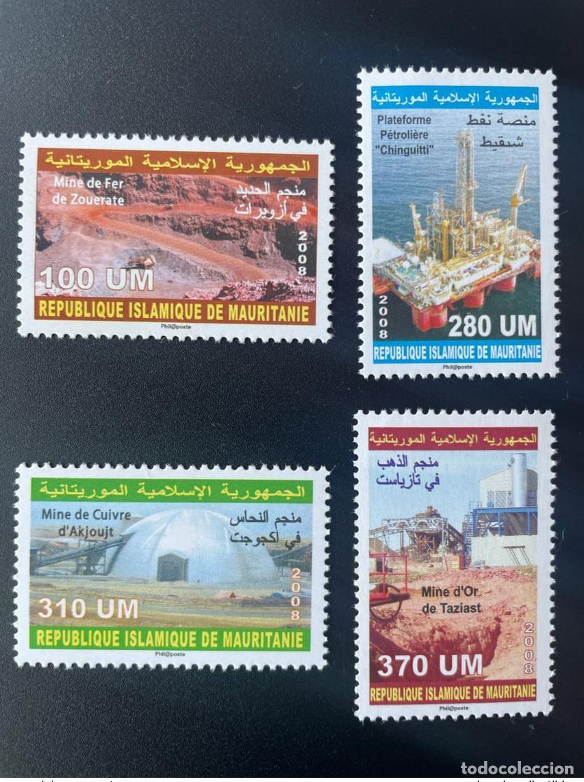Selos: Mauritania 2008 Plataforma petrol&iacute;fera Mi. 1165 - 1168