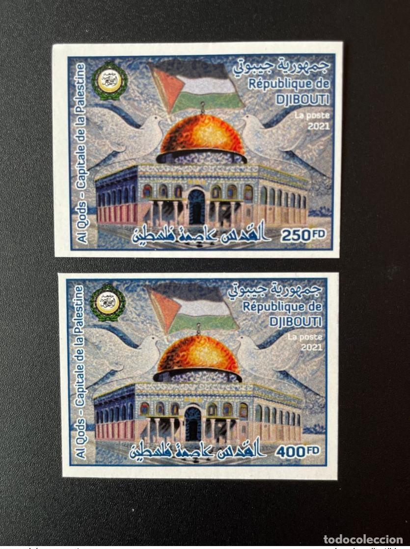 Stamps: Yibuti mayo de 2021.? 2 &oacute;valo. ND Emisi&oacute;n conjunta: Al Quds la capital Palestina