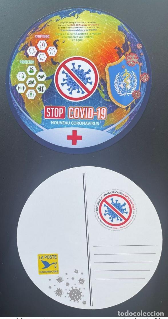 Sellos: Rep&uacute;blica Centroafricana 2020 Mi.? Pandemia total del virus COVID-19 (coronavirus) de la OMS