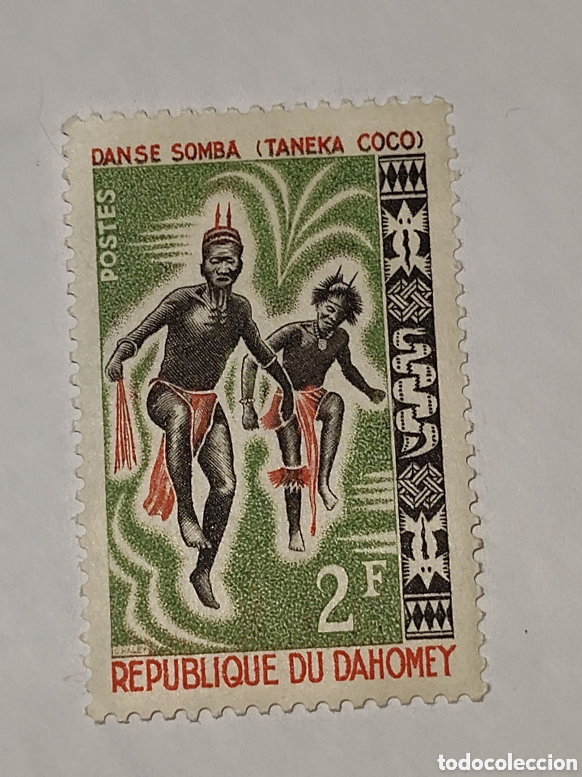 Sellos: Sello de Dahomey Danza Somba 1964 usado