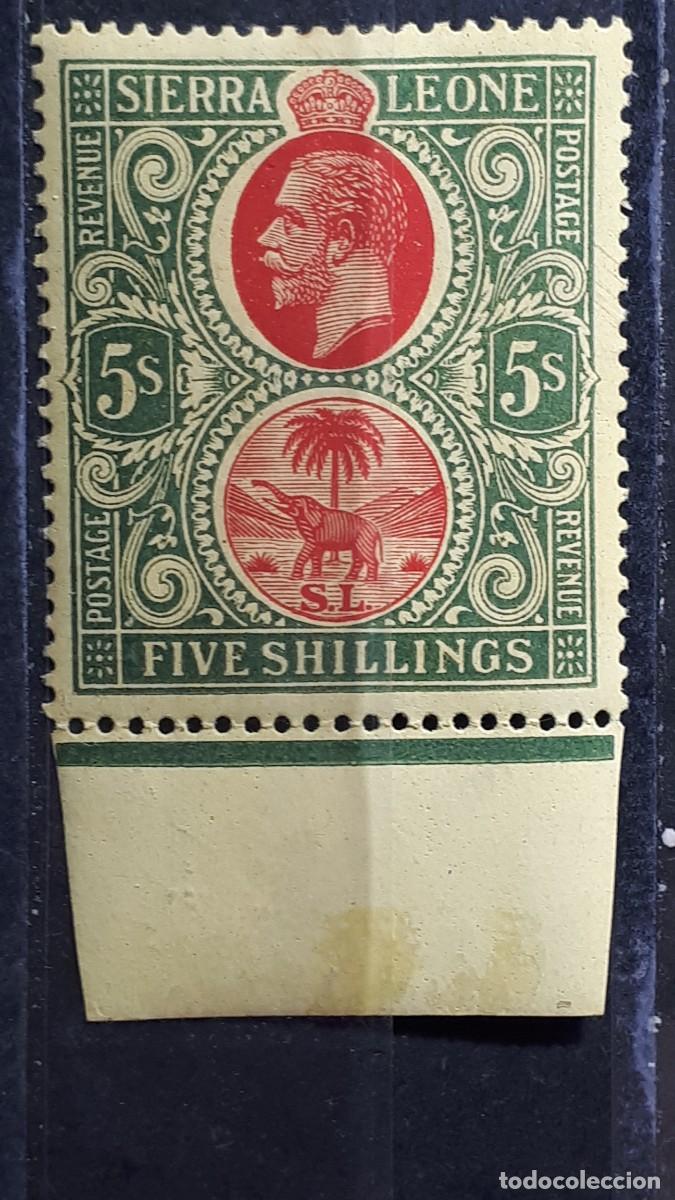 Sellos: SIERRA LEONA. A&Ntilde;O 1912. *. YVERT 103