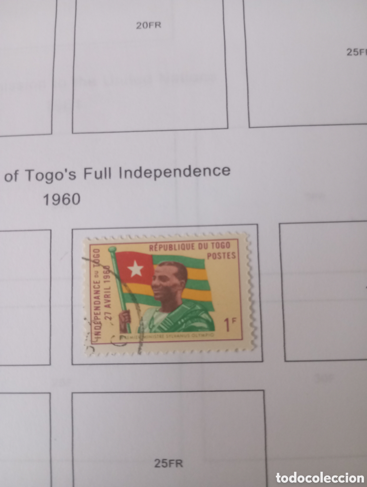 Sellos: TOGO, 1960, ANIVERSARIO DE LA INDEPENDENCIA