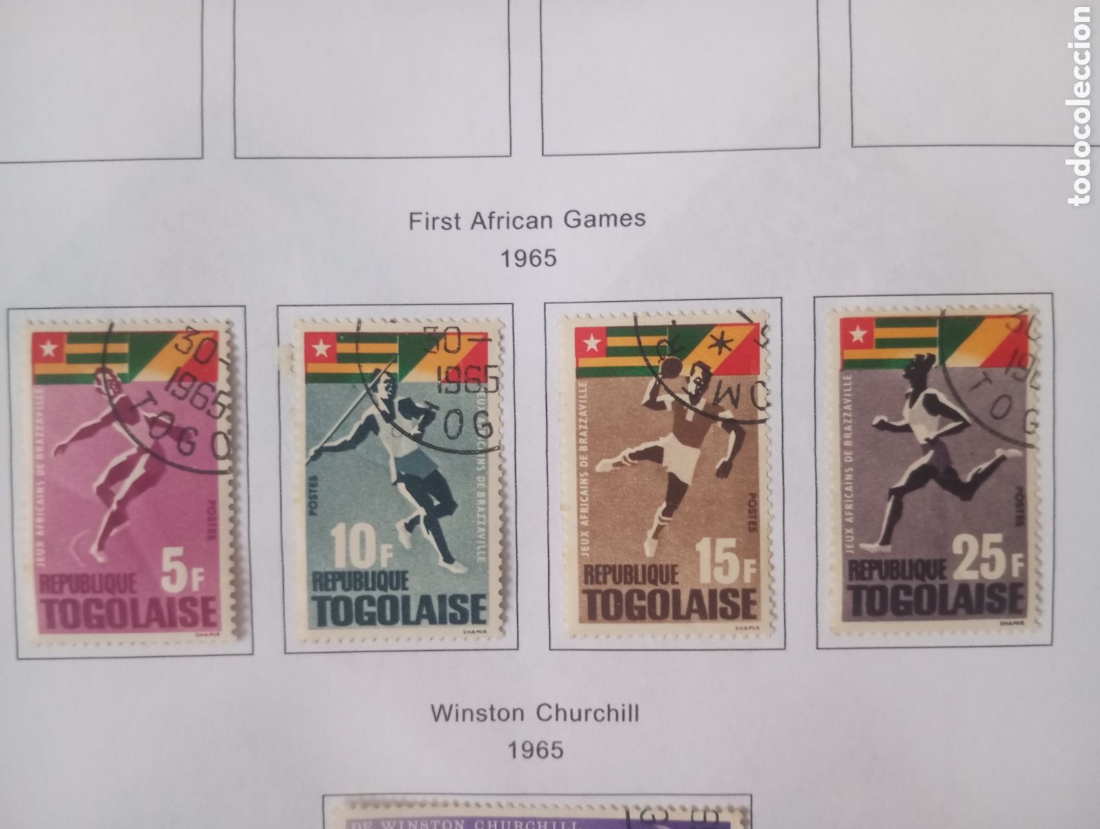 Sellos: TOGO, 1965, PRIMEROS JUEGOS AMERICANOS