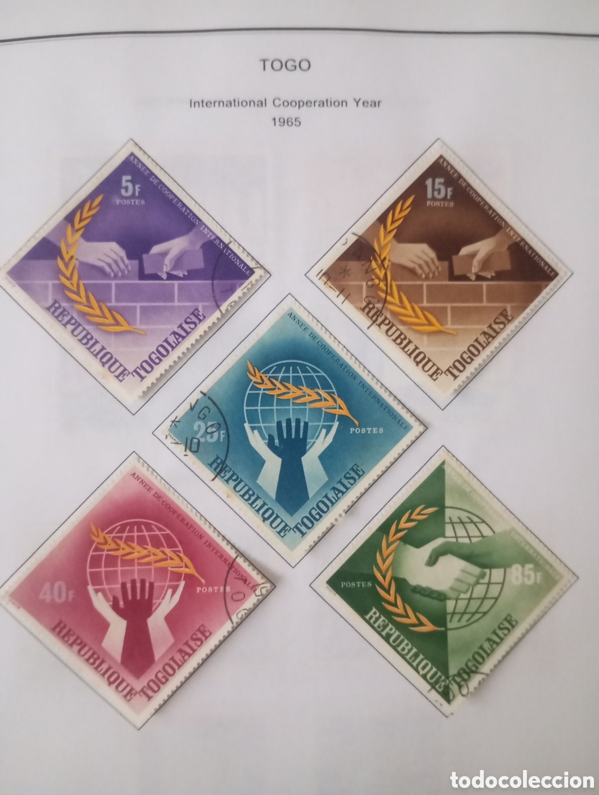 Sellos: TOGO, 1965, A&Ntilde;O INTERNACIONAL DE LA COOPERACI&Oacute;N