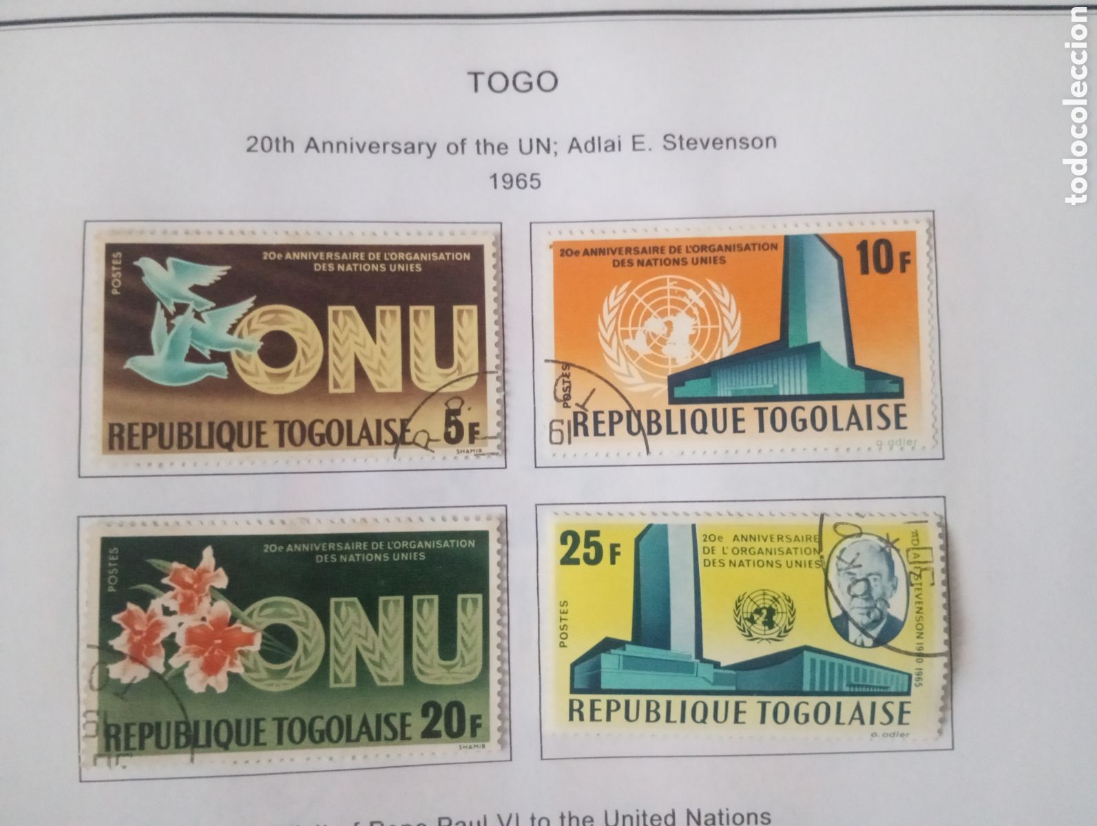 Sellos: TOGO, 1965, ANIVERSARIO DE LA ONU