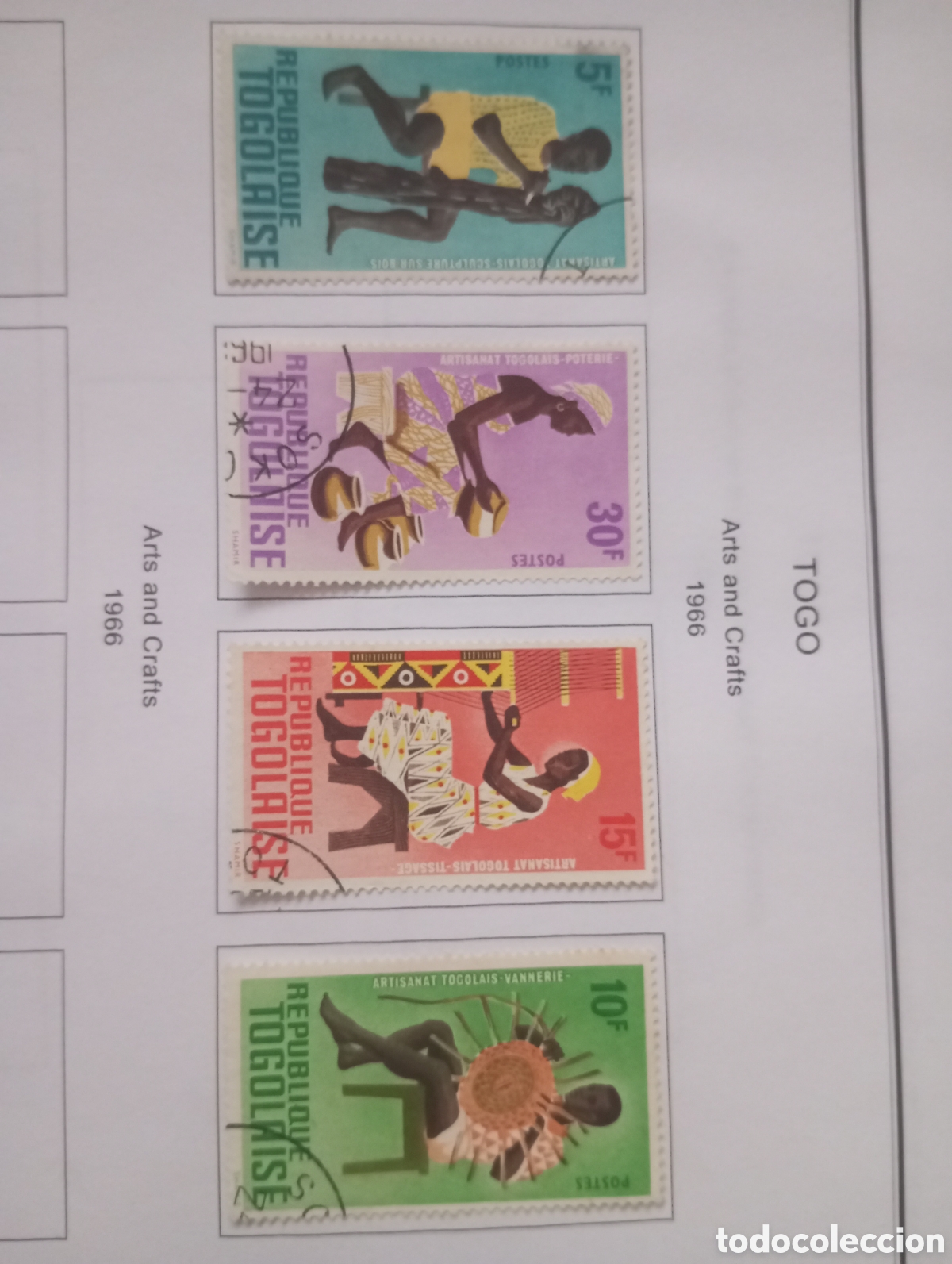 Sellos: TOGO, 1966, ARTESANIA TRADICIONAL
