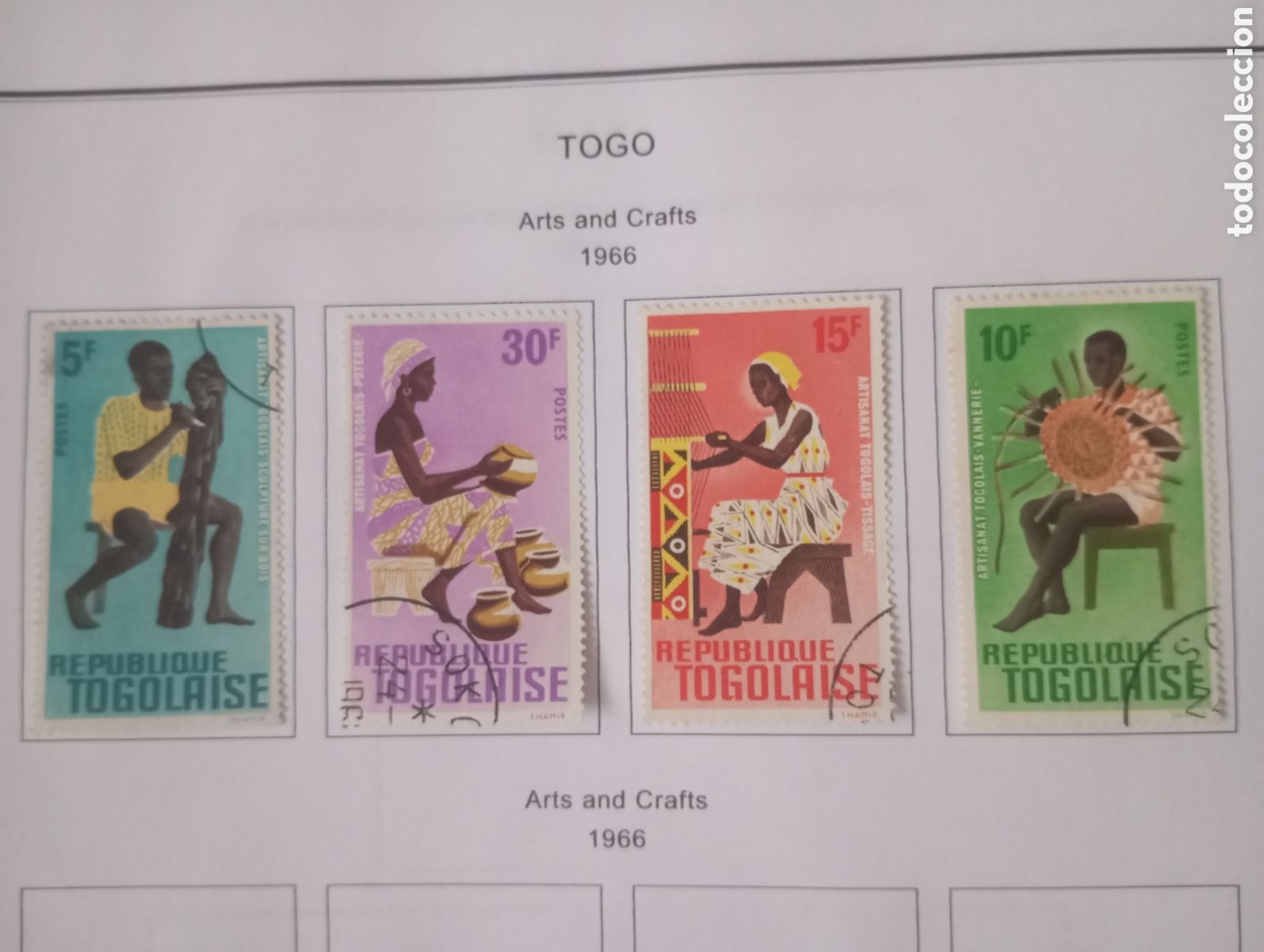 Sellos: TOGO, 1966, ARTESANIA TRADICIONAL