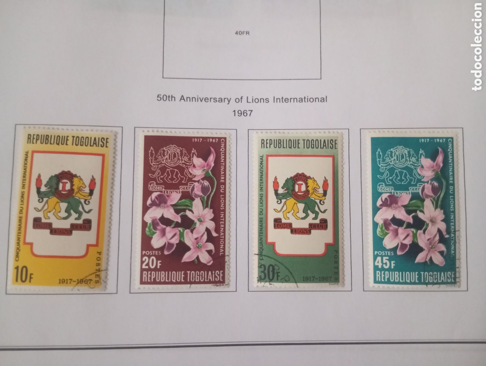 Sellos: TOGO, 1967, ANIVERSARIO DEL LIONS INTERNACIONAL