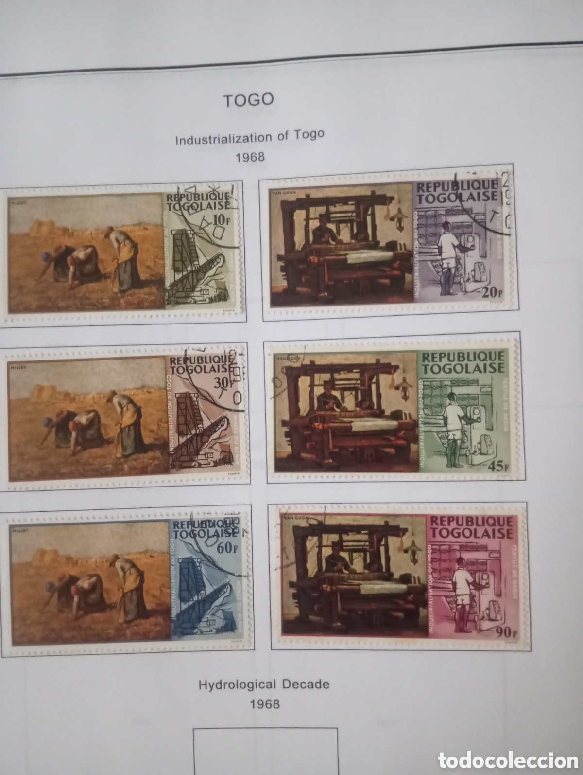 Sellos: TOGO ,1968, INDUSTRIALIZACION DE TOGO