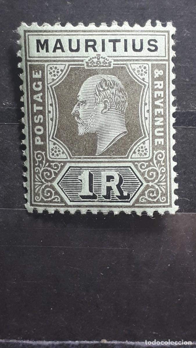 Sellos: MAURICIO. A&Ntilde;O 1909-10. *. YVERT 142
